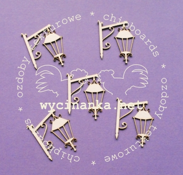 Вырубные элементы из чипборда "Фонари подвесные малые"