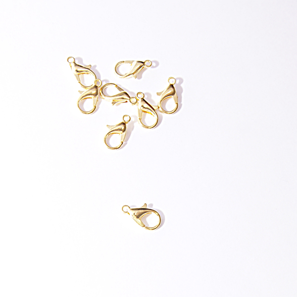 Карабин 1 см, цвет золотой (546)