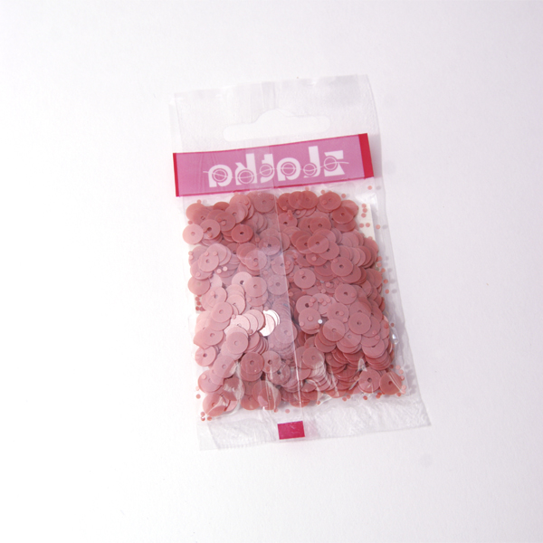 Пайетки Zlatka плоские 6 мм "Коралловый"