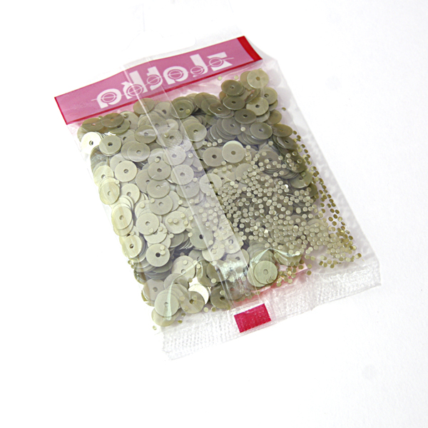 Пайетки Zlatka плоские 6 мм "Оливка"