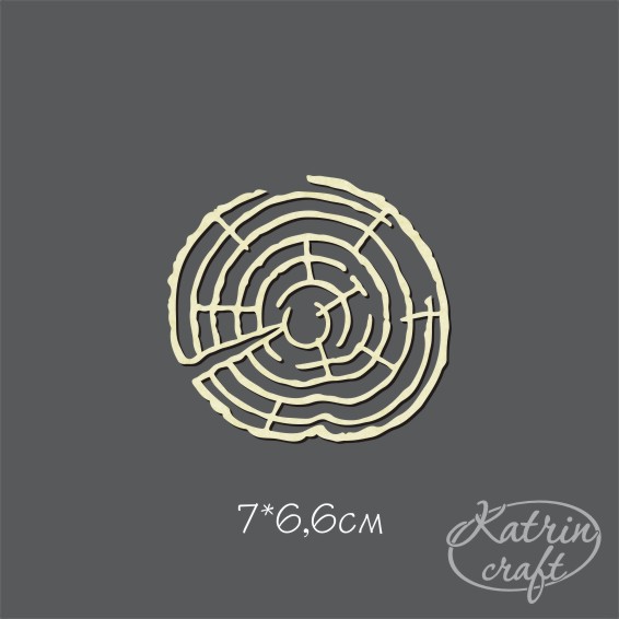 Чипборд "Спил дерева средний"