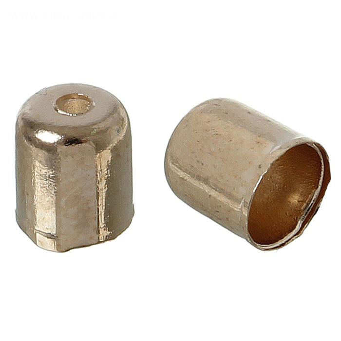 Концевик, цвет золото, 5*6 мм (551)