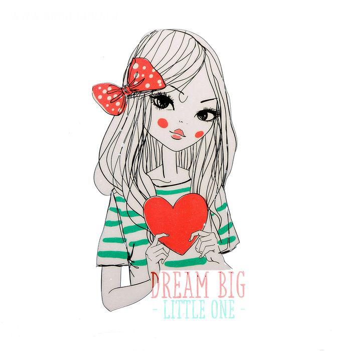 Термонаклейка для декорирования Артузор "Большая мечтательница"