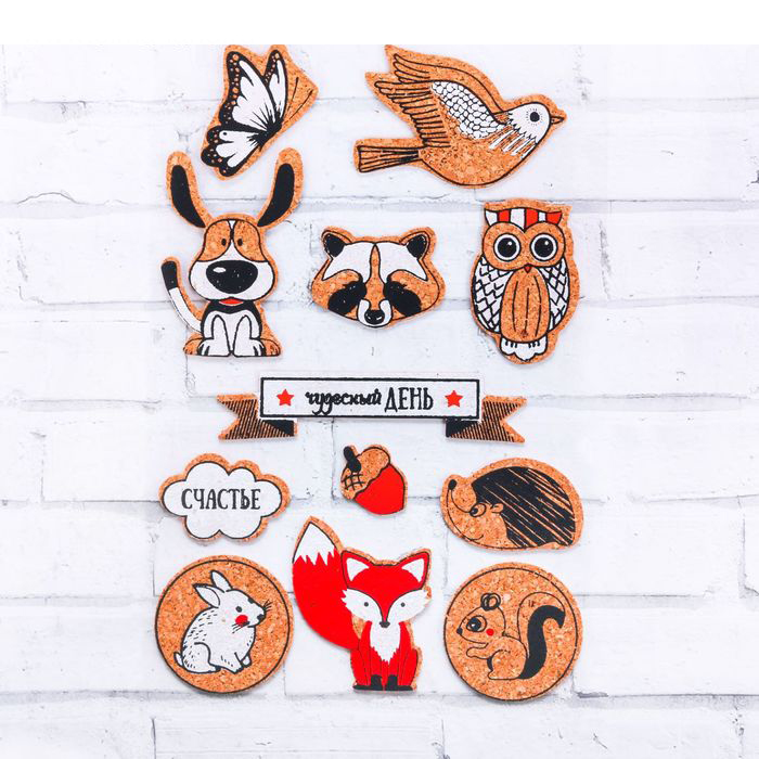 Наклейки пробковые Артузор "Чудесный день"