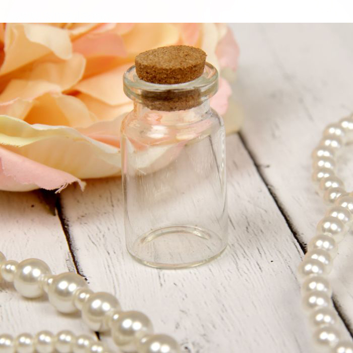 Бутылочка стеклянная с пробкой, 7 мл