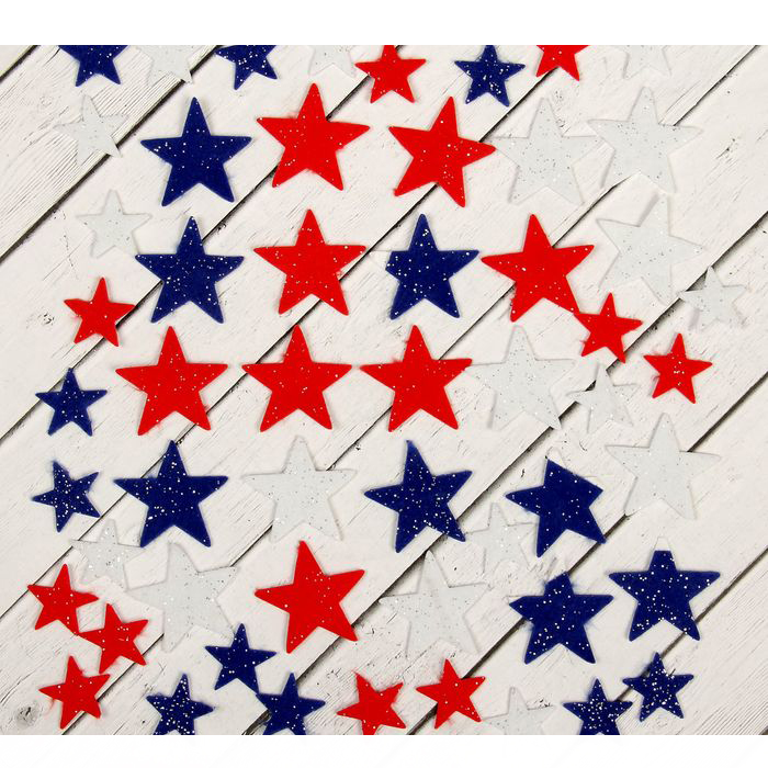 Наклейки из фетра "Звездочки"