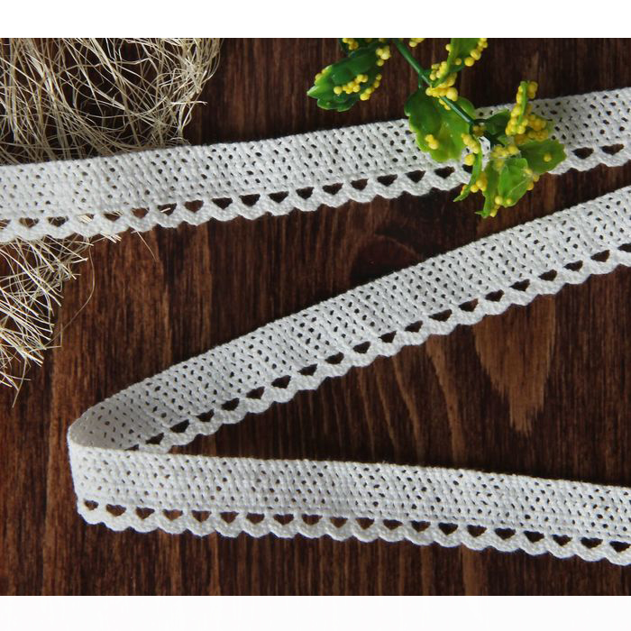 Кружево вязаное 1,8 см. Цвет белый (070107)