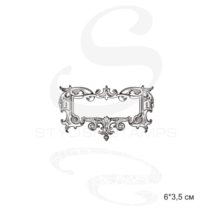 Штамп Stylish Stamps "Винтажная рамка прямоугольная №3"