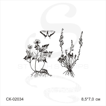 Штамп Stylish Stamps "Набор с лютиком"