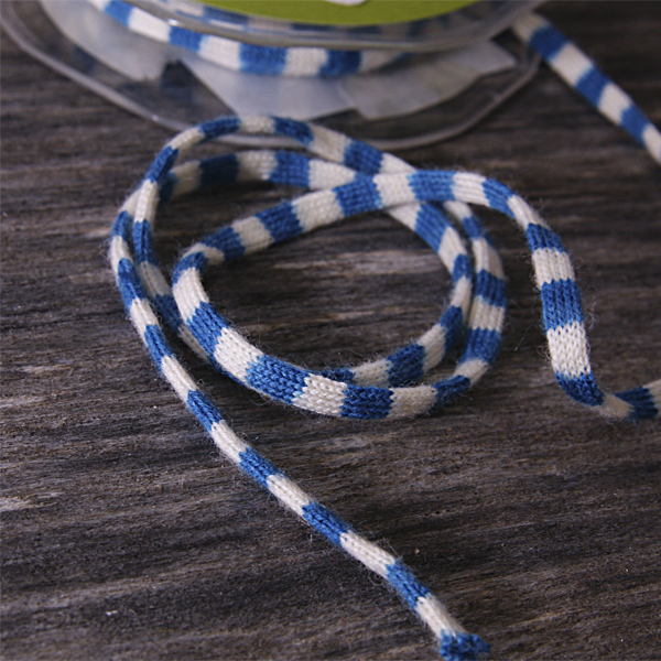 Тесьма "Шарфик", полоска сине-голубая