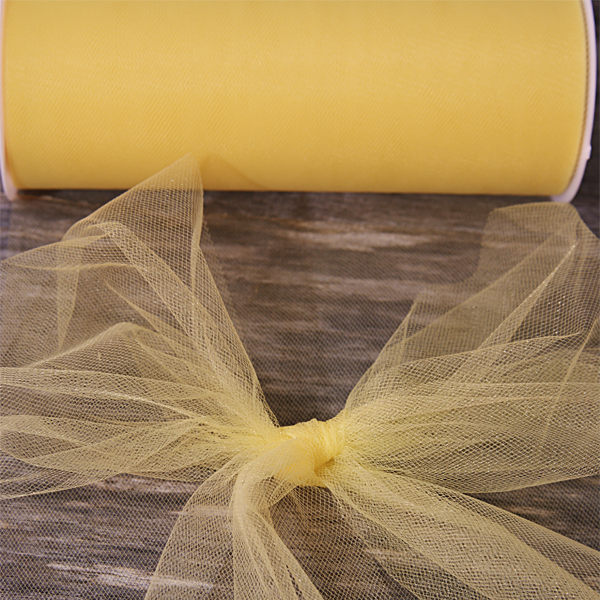 Тюль-сетка 15 см, цвет жёлтый