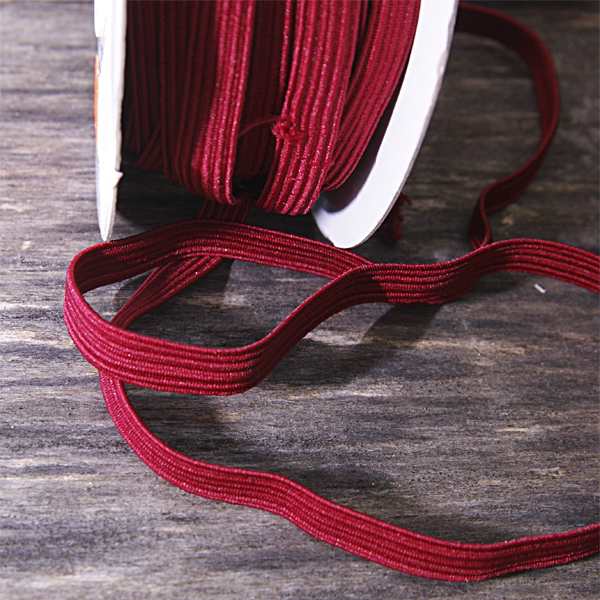 Резинка для блокнота 9 мм, цвет бордо