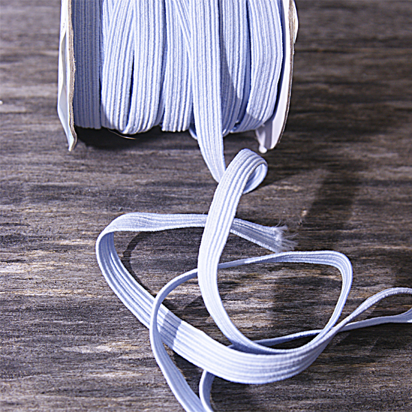 Резинка для блокнота 7 мм, цвет нежный голубой