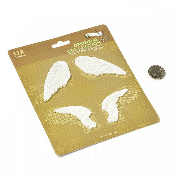 Пластиковые украшения "Крылья ангела"