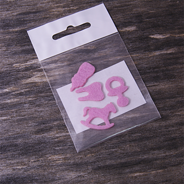 Вырубка из фетра "Набор Детский №1 лошадка", розовый