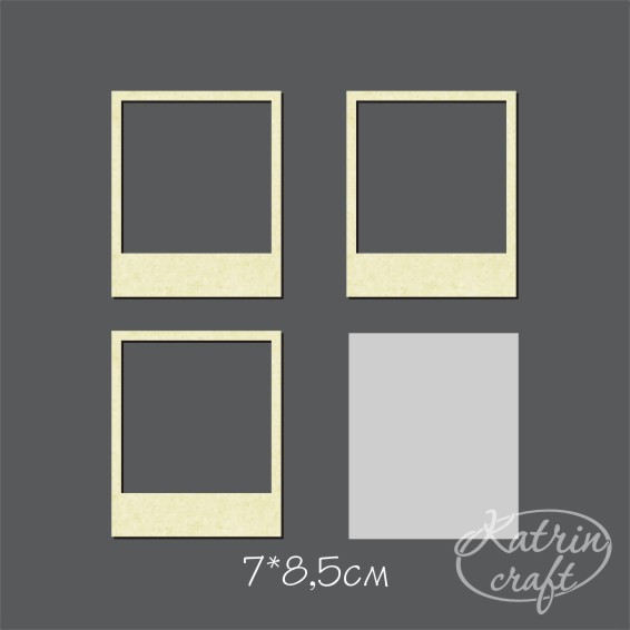 Чипборд "Шейкер Полароидная рамка"