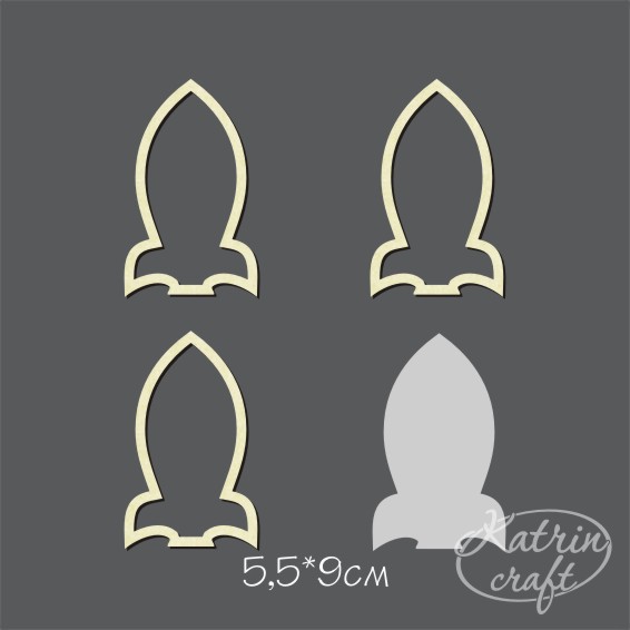 Чипборд "Шейкер Ракета"