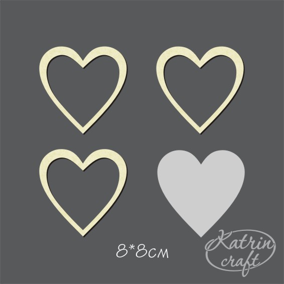 Чипборд "Шейкер Сердце"