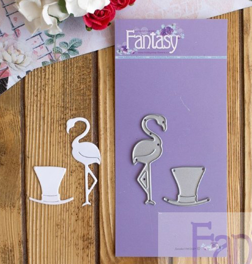 Нож для вырубки Fantasy "Фламинго + шляпа"