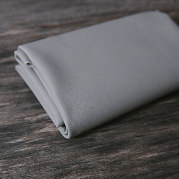 Кожзам корейский, отрез 35 х 50 см, цвет серый