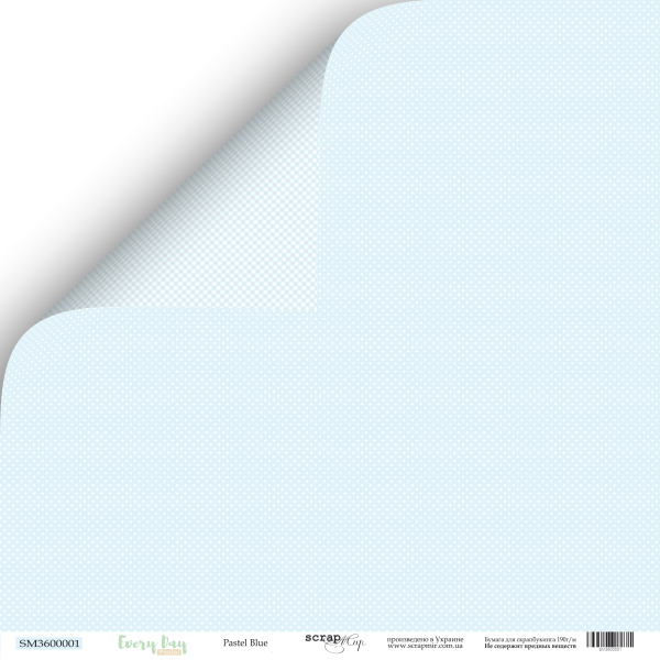 Бумага Scrapмир "Every Day", Blue Pastel (SM277)