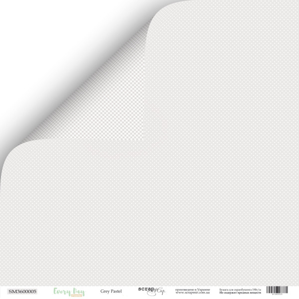 Бумага Scrapмир "Every Day", Grey Pastel (SM281)