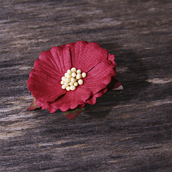 Цветок китайского пиона, цвет красный 1 шт