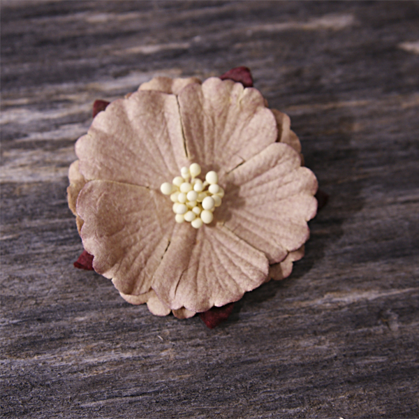 Цветок китайского пиона, цвет светло-коричневый 1 шт