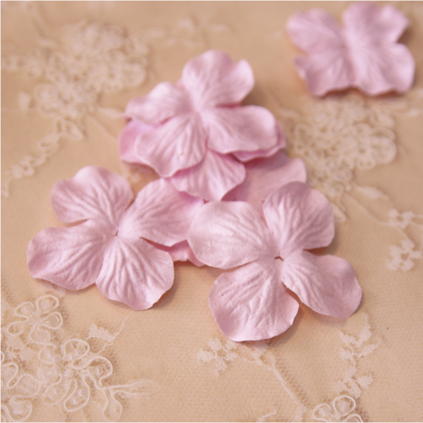 Гортензия 4 см, цвет нежный розовый