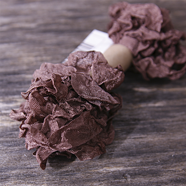 Шебби лента 5 метров, цвет молочный шоколад