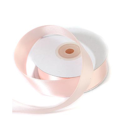 Лента сатиновая 2,5 см. Цвет нежный румянец