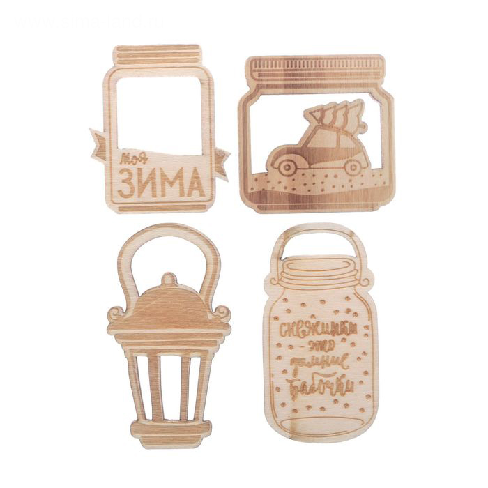 Деревянный декор Артузор "Баночки"