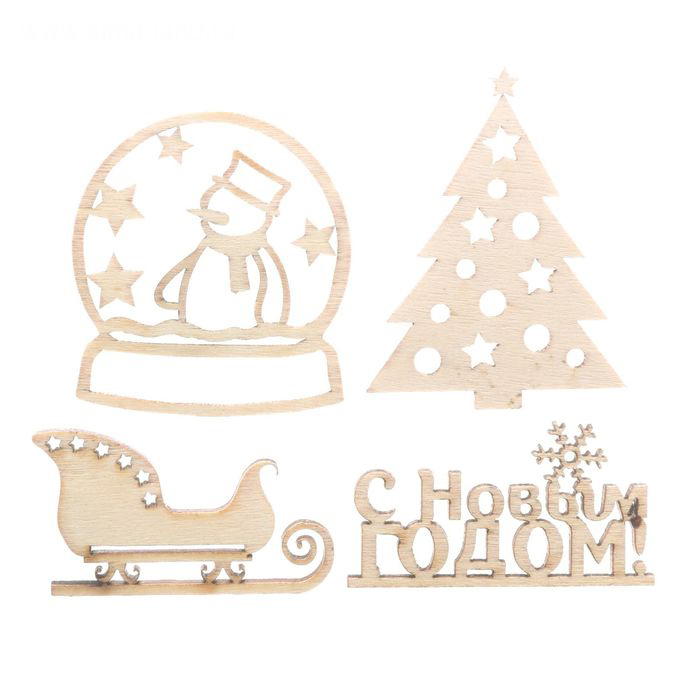 Деревянный декор Артузор "Новогодний"
