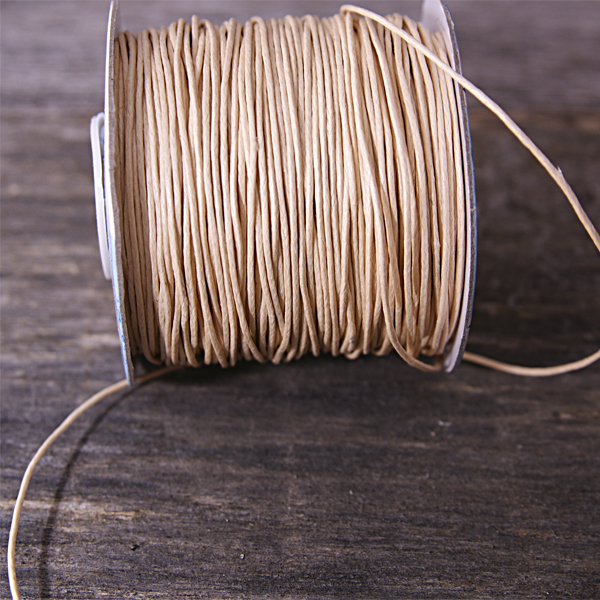 Вощённый шнур 1 мм Бежевый