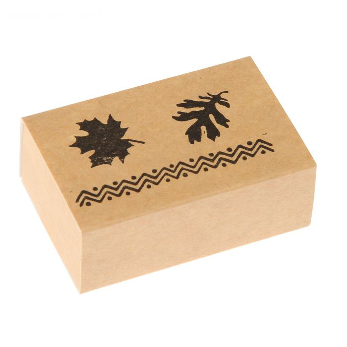 Штамп резиновый "Осенние листья" набор 3 шт