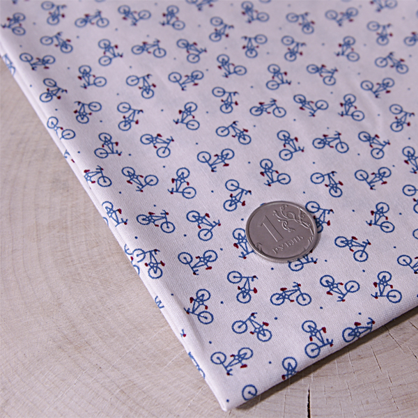 Ткань лоскутная 50 х 55 см "American country", велосипедики