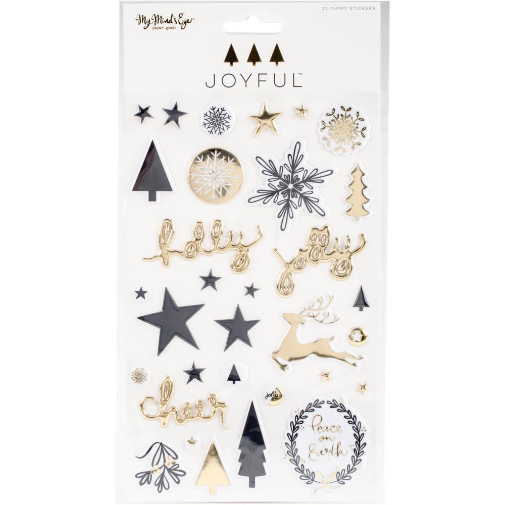 "Пухлые" Puffy наклейки My Minds Eye "Joyful "