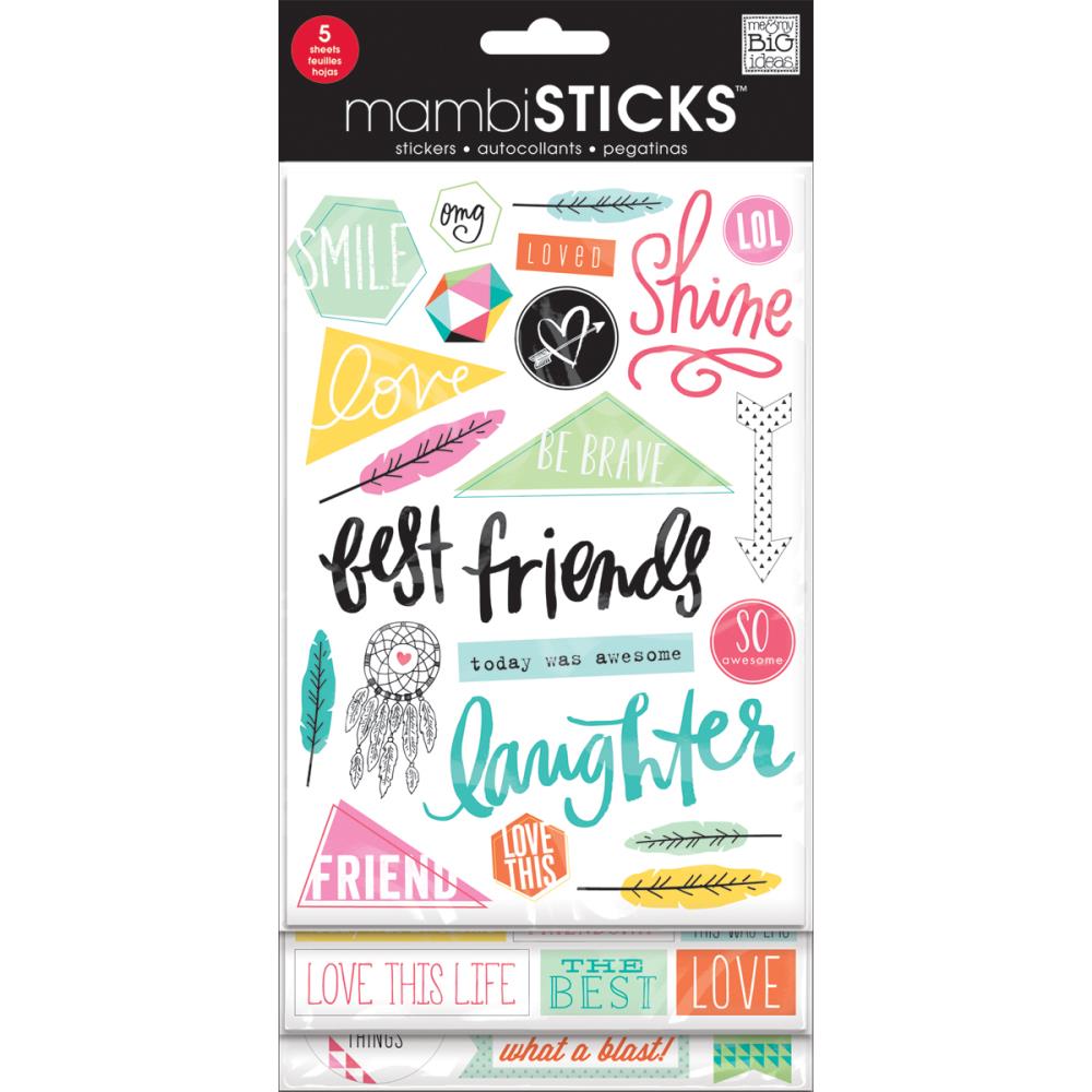 Набор наклеек Me & My Big Ideas "Geometric Friends"