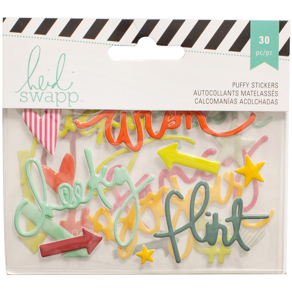 "Пухлые" Puffy наклейки Heidi Swapp , фразы