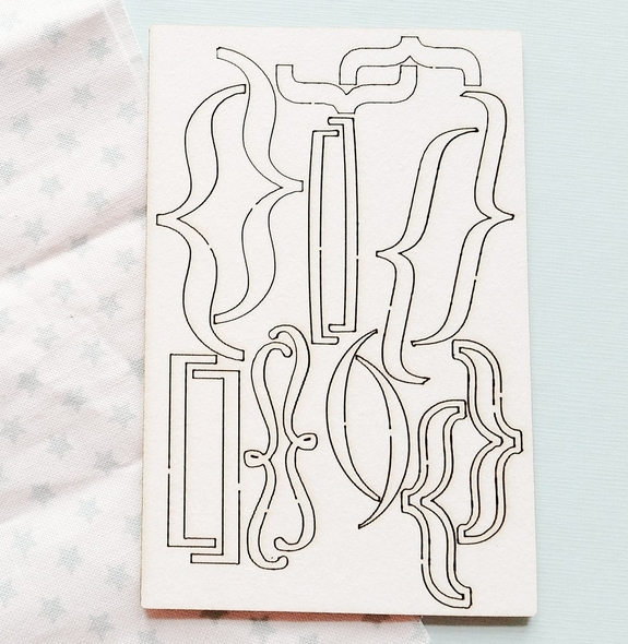 Чипборд WoodCraft "Скобочки"