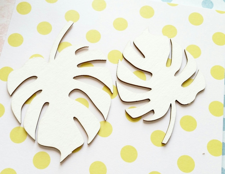 Чипборд WoodCraft "Тропические листья"