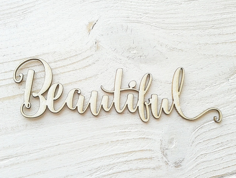 Чипборд WoodCraft "Beautiful"