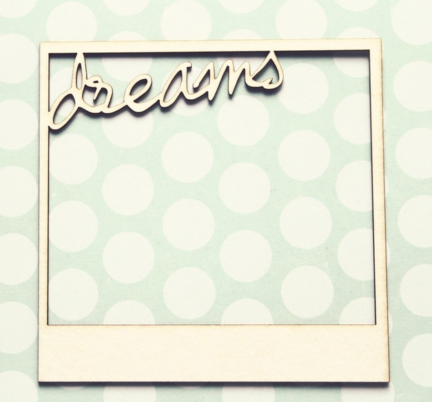 Чипборд WoodCraft "Полароид dreams"