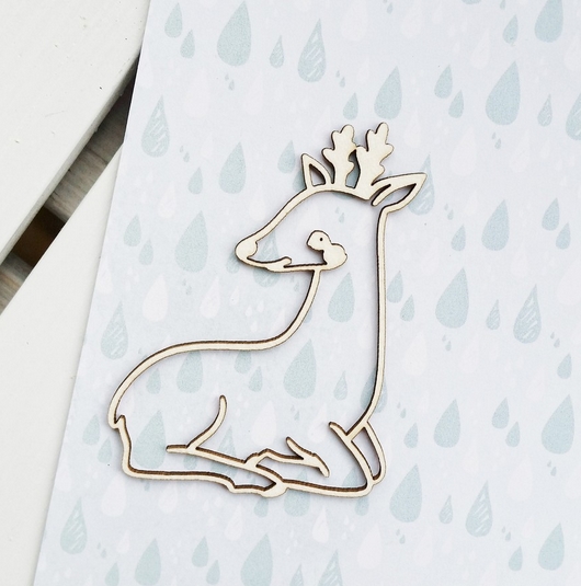 Чипборд WoodCraft "Олененок"