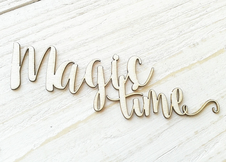 Чипборд WoodCraft "Magic time"