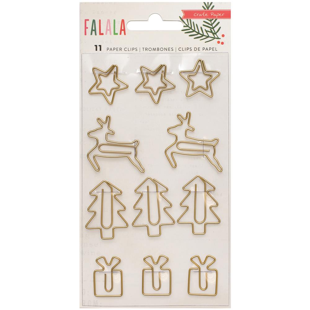 Набор фигурных скрепок Crate Paper "Fa La La"