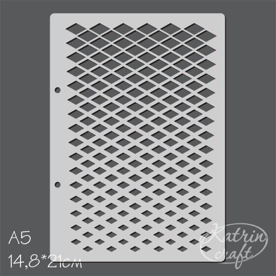Трафарет Katrin craft А5 "Ромбы от и до"
