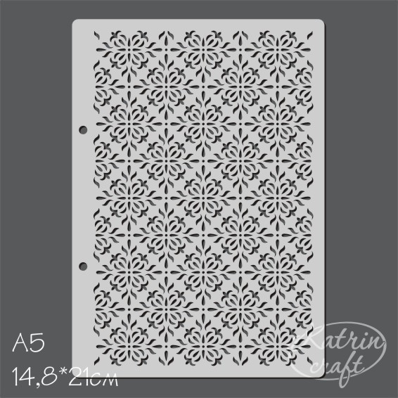 Трафарет Katrin craft А5 "Узор №1"