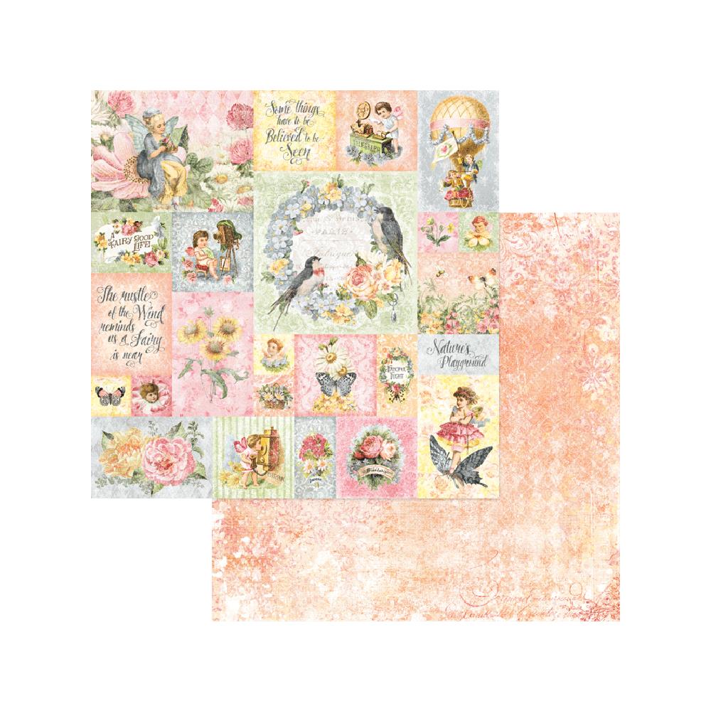 Двусторонняя бумага Blue Fern "Garden Life", Snippets (BFS12)