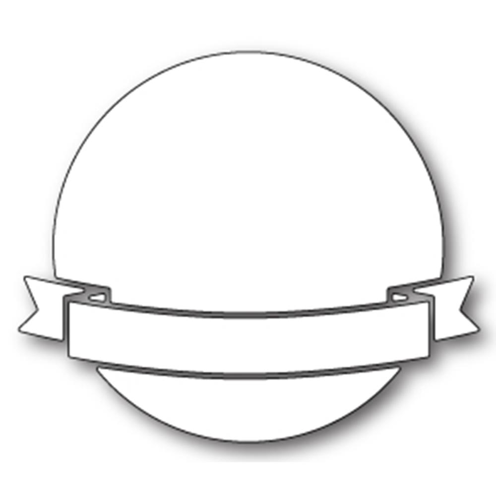 Нож для вырубки Memory Box "Curved Banner Frame"